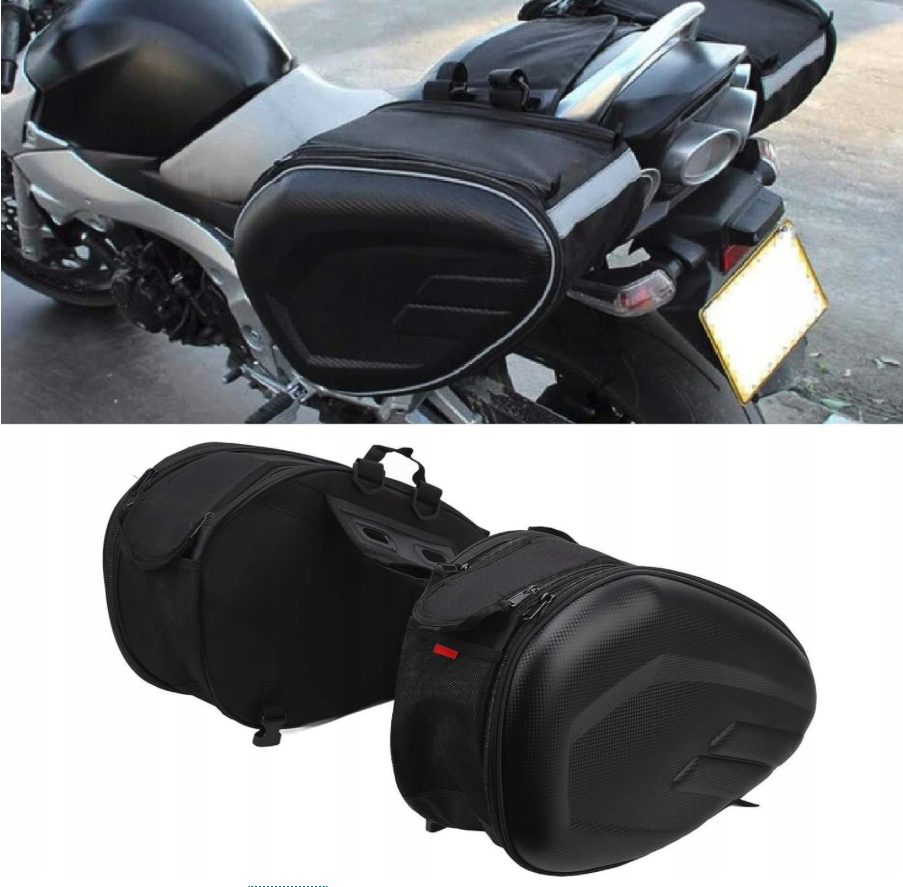 SAKWY MOTOCYKLOWE BOCZNE TORBY SCHOWKI SAKWY BOCZNE DO MOTOCYKLA ZESTAW - obrazek 2
